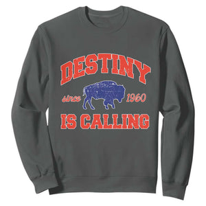 BFB Game Day Sweatshirt Vintage Destiny is Calling Victory Monday TS10 Dark Heather Print Your Wear