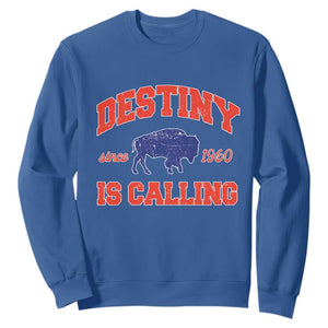 BFB Game Day Sweatshirt Vintage Destiny is Calling Victory Monday TS10 Royal Blue Print Your Wear