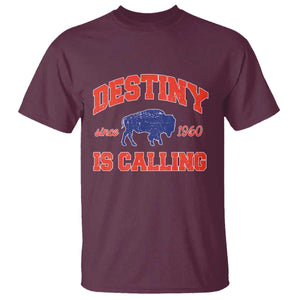 BFB Game Day T Shirt Vintage Destiny is Calling Victory Monday TS10 Maroon Print Your Wear