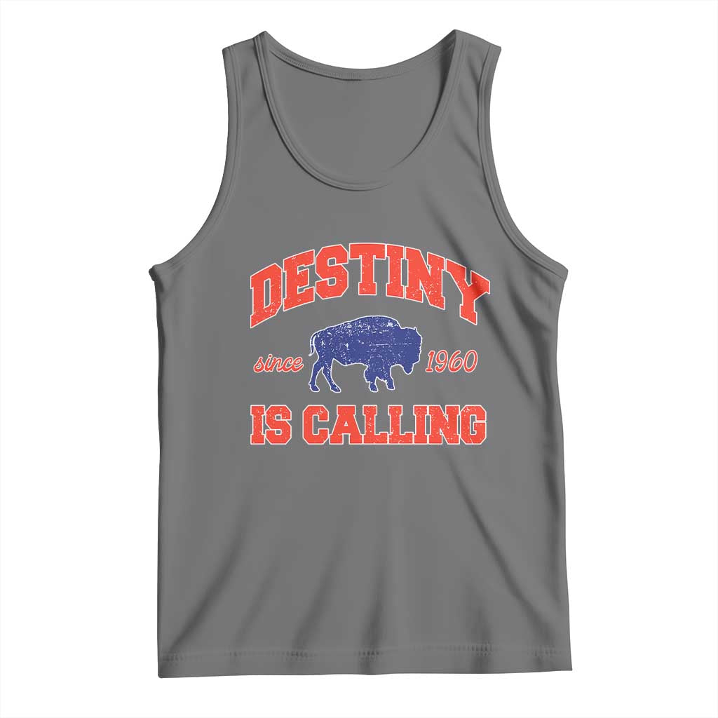 BFB Game Day Tank Top Vintage Destiny is Calling Victory Monday TS10 Black Heather Print Your Wear