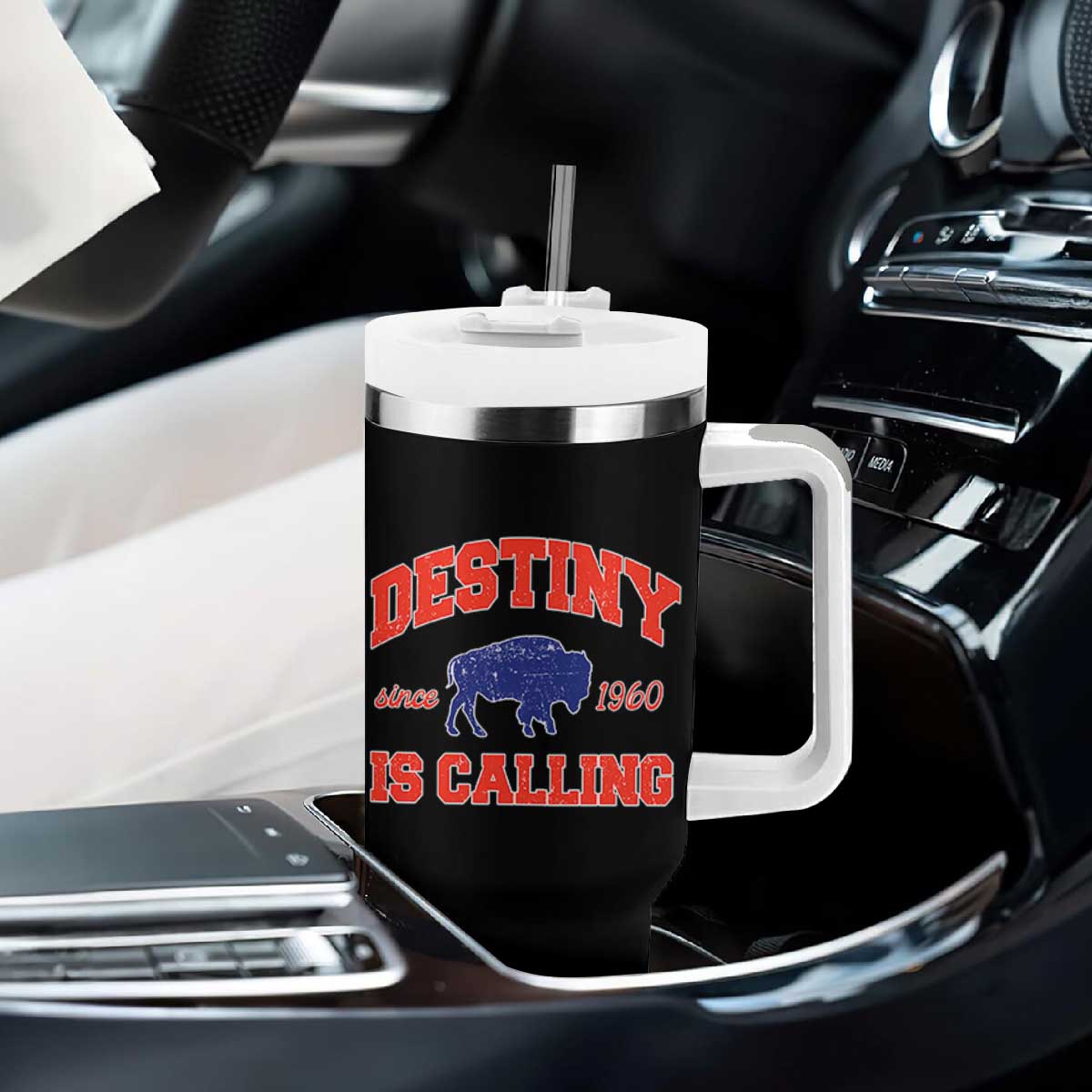 BFB Game Day Tumbler With Handle Vintage Destiny is Calling Victory Monday TS10 Print Your Wear