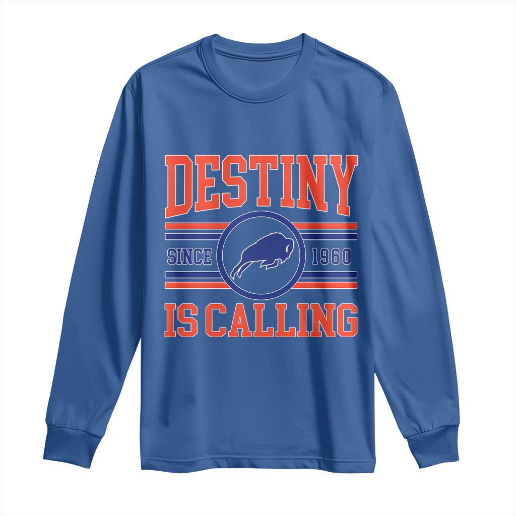 BFB Football Long Sleeve Shirt Funny Vintage 90s TS10 Royal Blue Print Your Wear