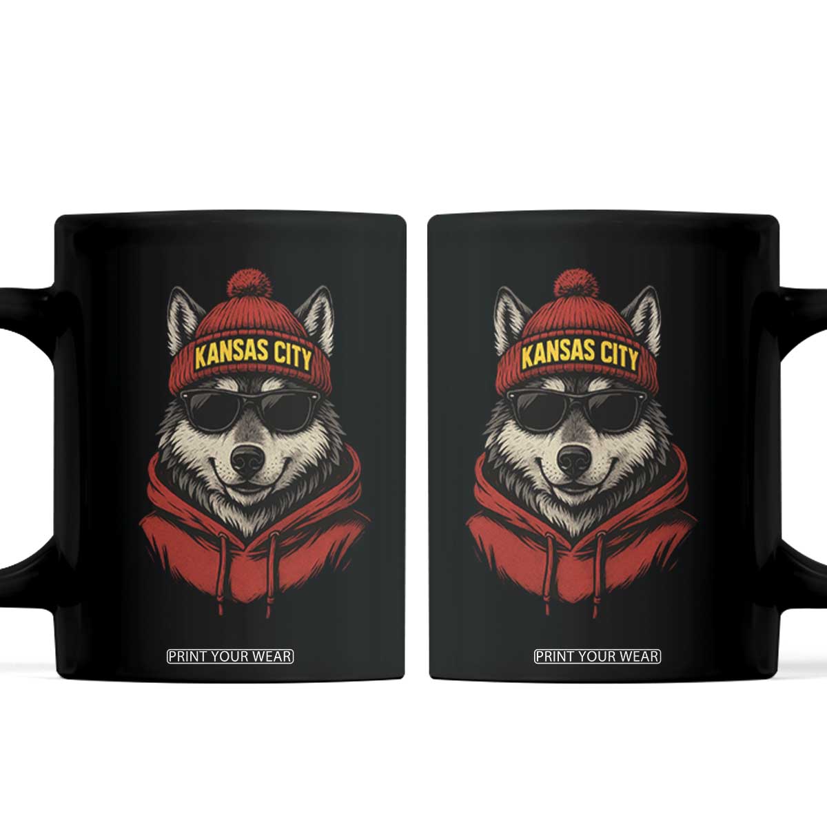 KC Game Day Coffee Mug Vintage Retro Football Mascot TS10 Black Print Your Wear