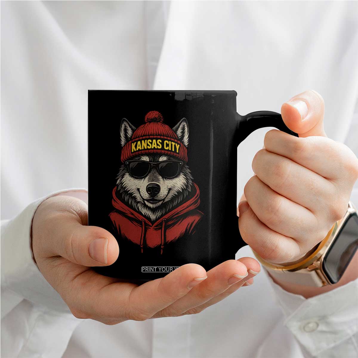 KC Game Day Coffee Mug Vintage Retro Football Mascot TS10 Print Your Wear