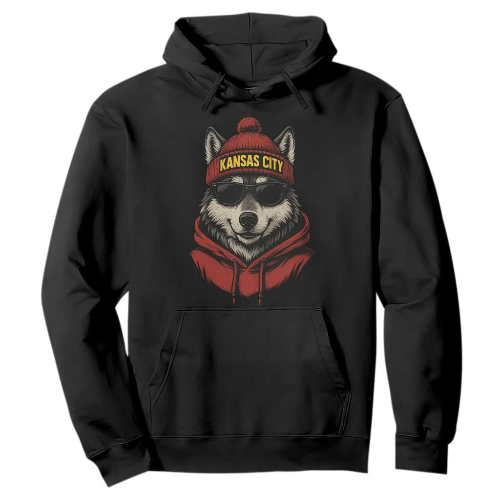 KC Game Day Hoodie Vintage Retro Football Mascot TS10 Black Print Your Wear
