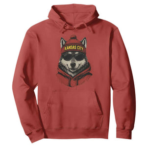 KC Game Day Hoodie Vintage Retro Football Mascot TS10 Red Print Your Wear
