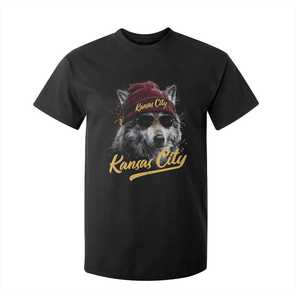 KC Game Day T Shirt For Kid Retro Vintage Football Watercolors Sport Mascot TS10 Black Print Your Wear