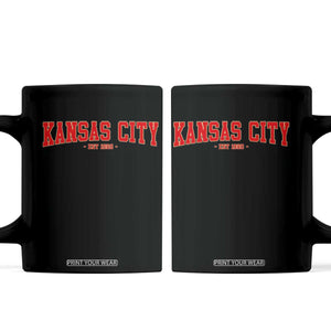 KC Game Day Coffee Mug Retro Style 90s Vintage Unisex Varisty Football TS10 Black Print Your Wear