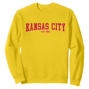 KC Game Day Sweatshirt Retro Style 90s Vintage Unisex Varisty Football TS10 Daisy Print Your Wear