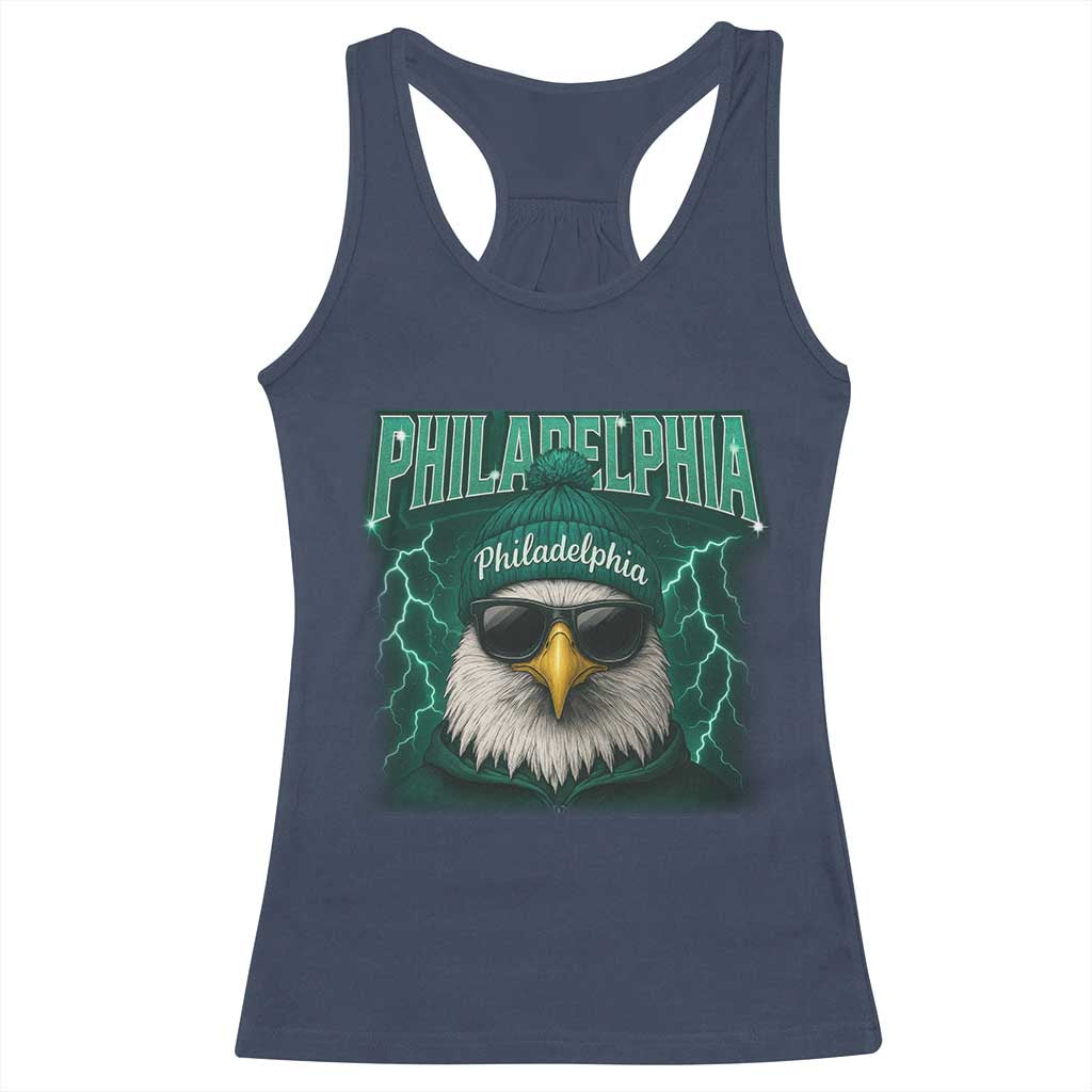 EF Game Day Racerback Tank Top Retro Bootleg Sports Fan TS10 Navy Print Your Wear