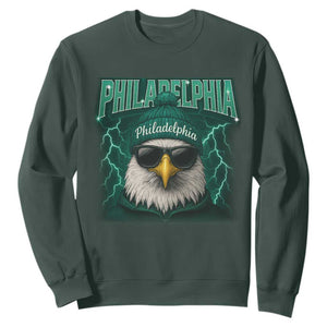 EF Game Day Sweatshirt Retro Bootleg Sports Fan TS10 Dark Forest Green Print Your Wear