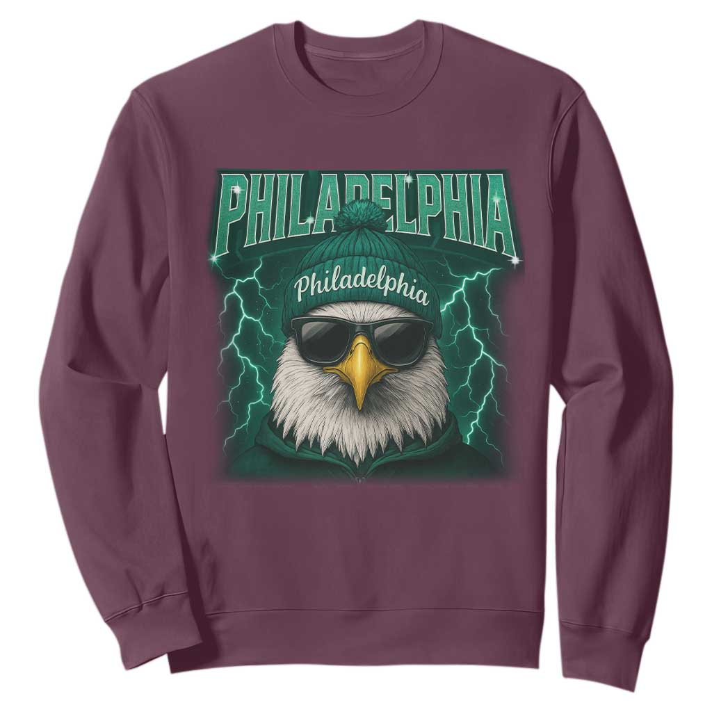 EF Game Day Sweatshirt Retro Bootleg Sports Fan TS10 Maroon Print Your Wear