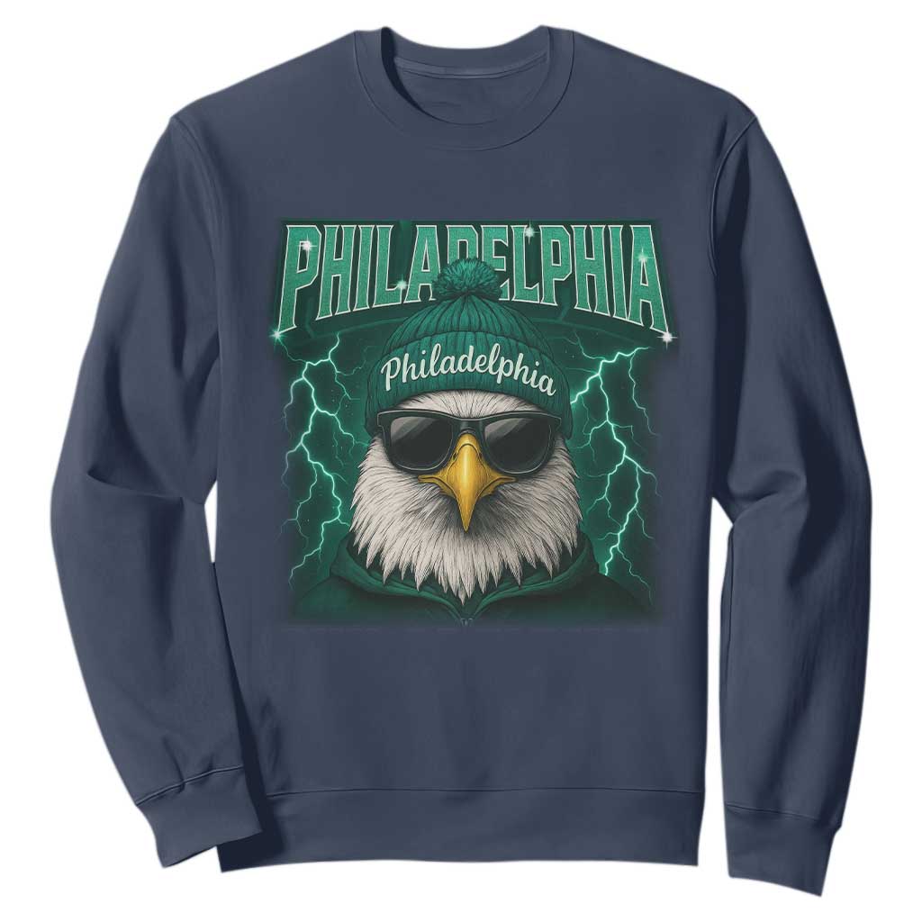 EF Game Day Sweatshirt Retro Bootleg Sports Fan TS10 Navy Print Your Wear