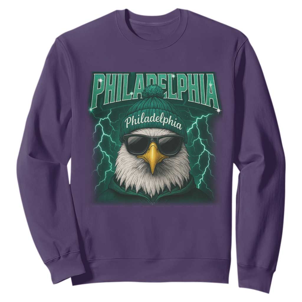 EF Game Day Sweatshirt Retro Bootleg Sports Fan TS10 Purple Print Your Wear
