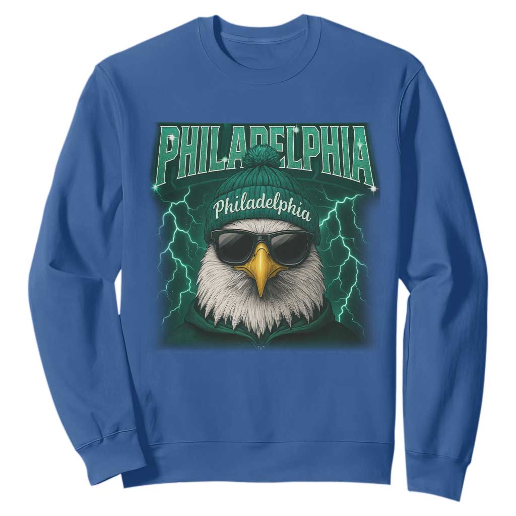 EF Game Day Sweatshirt Retro Bootleg Sports Fan TS10 Royal Blue Print Your Wear