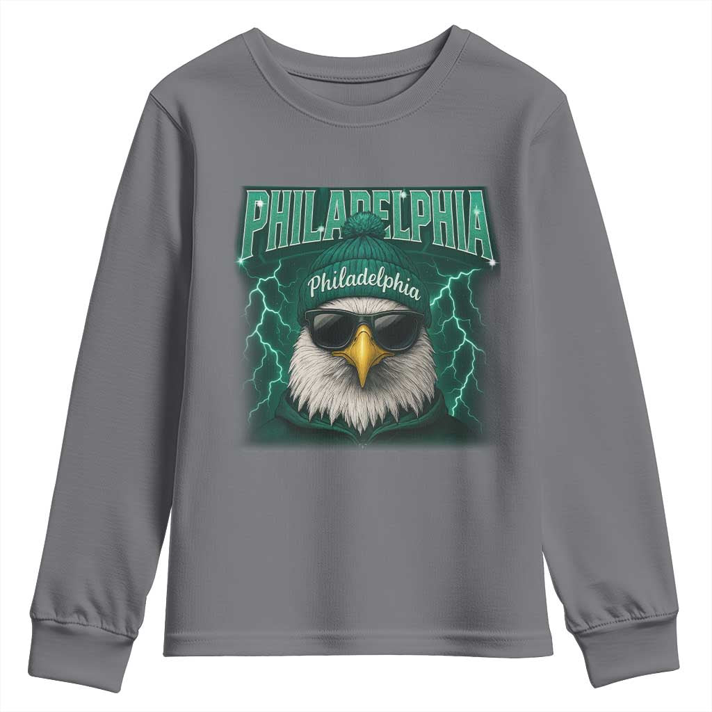 EF Game Day Youth Sweatshirt Retro Bootleg Sports Fan TS10 Charcoal Print Your Wear