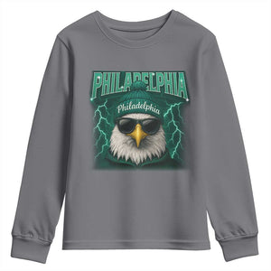 EF Game Day Youth Sweatshirt Retro Bootleg Sports Fan TS10 Charcoal Print Your Wear