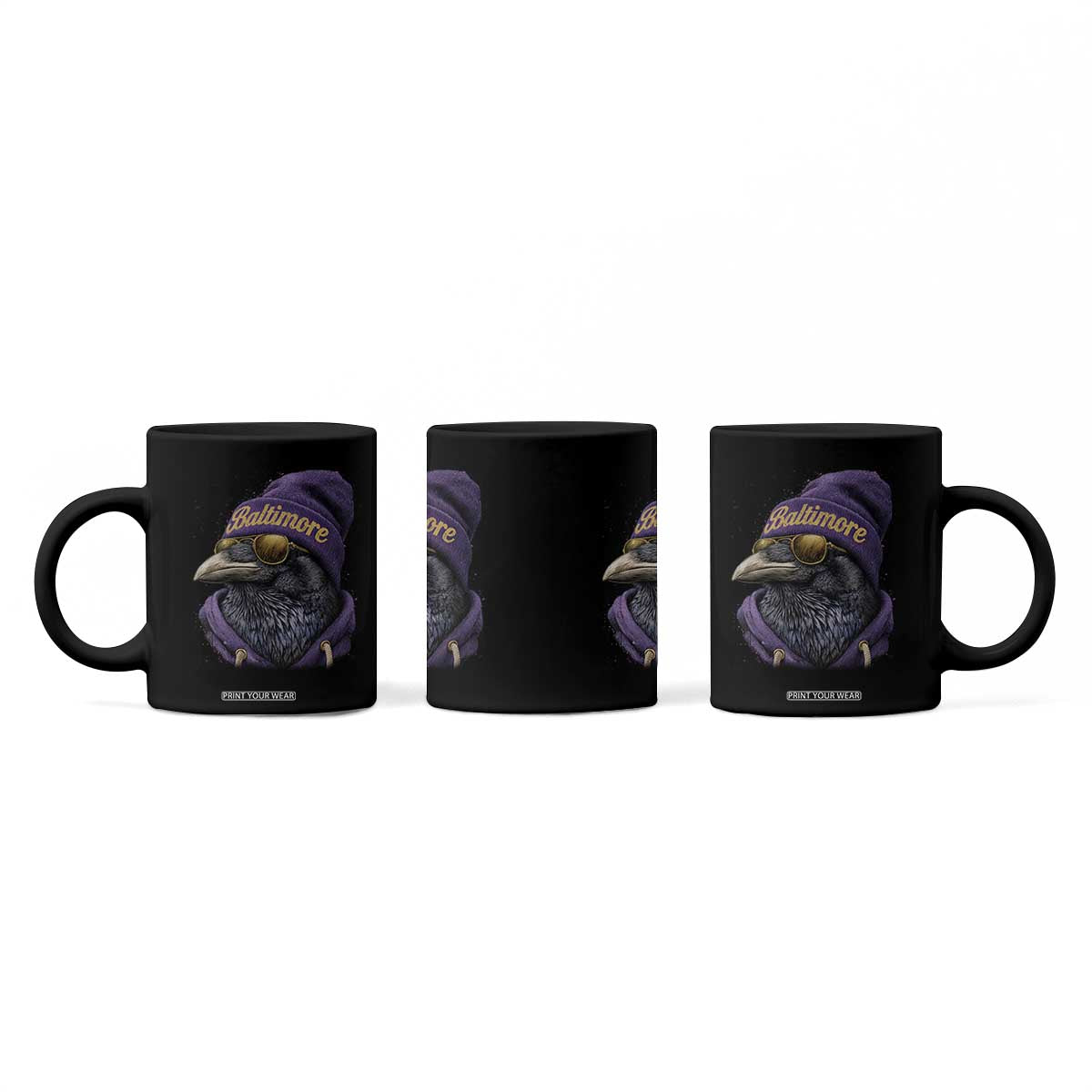 RF Football Lover Coffee Mug Vintage Maryland Edgar Allan Poe The Flock Game Day TS10 Print Your Wear