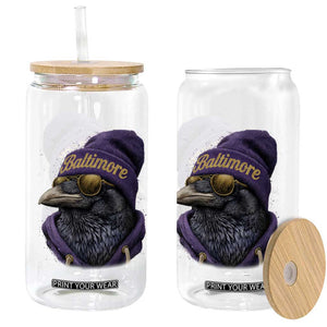 RF Football Lover Glass Can Vintage Maryland Edgar Allan Poe The Flock Game Day TS10 Print Your Wear