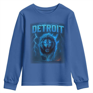 Retro LF Football Youth Sweatshirt Love DFL Bootleg Vintage Rap Tee TS10 Royal Blue Print Your Wear