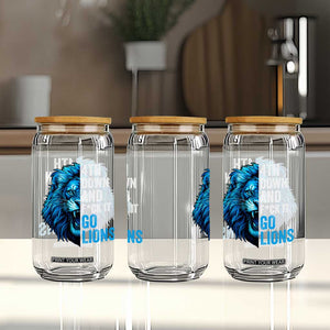 LF Game Day Glass Can Funny 4th Down F*ck It Blue Team Sports Fan TS10 Print Your Wear