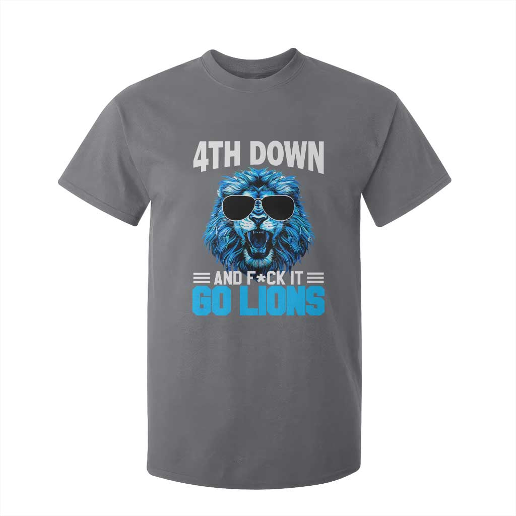 4th Down F*ck It LF T Shirt For Kid Funny Bold Game Day TS10 Charcoal Print Your Wear