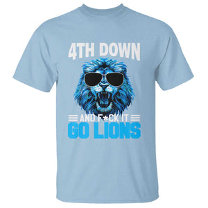 4th Down F*ck It LF T Shirt Funny Bold Game Day TS10 Light Blue Print Your Wear