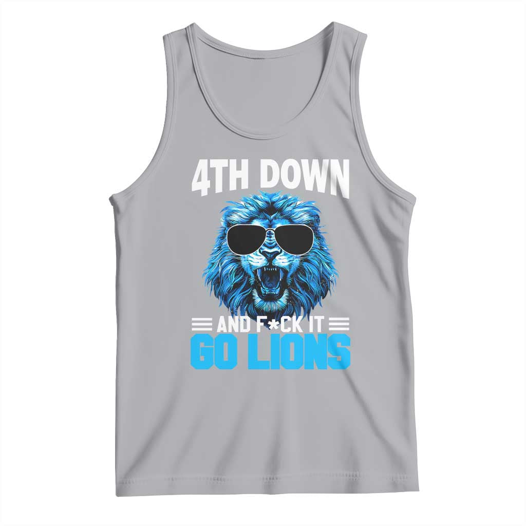 4th Down F*ck It LF Tank Top Funny Bold Game Day TS10 Athletic Heather Print Your Wear
