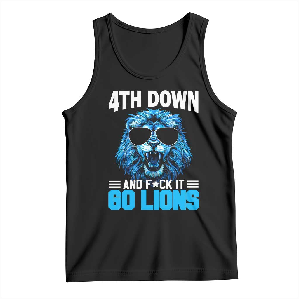 4th Down F*ck It LF Tank Top Funny Bold Game Day TS10 Black Print Your Wear