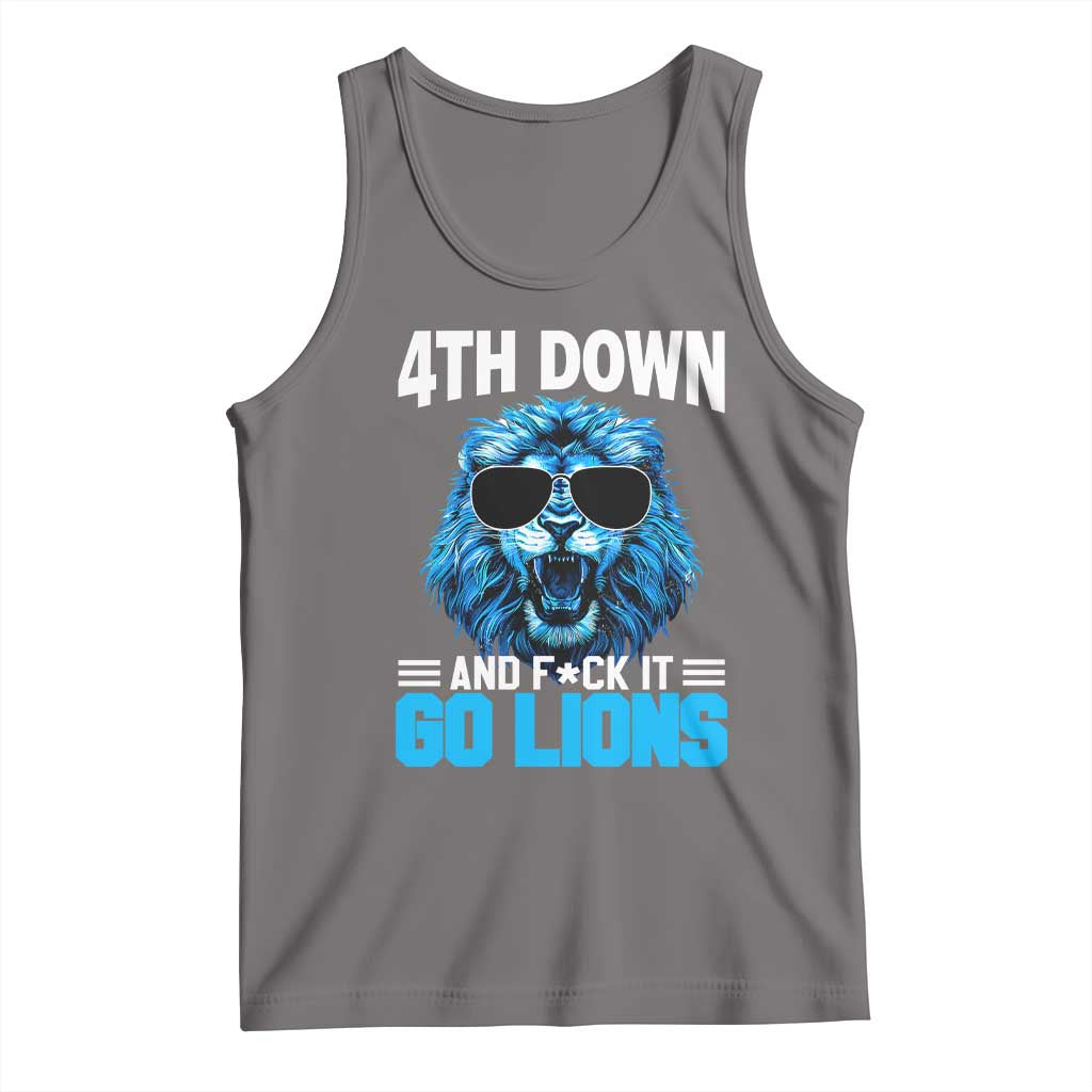 4th Down F*ck It LF Tank Top Funny Bold Game Day TS10 Deep Heather Print Your Wear