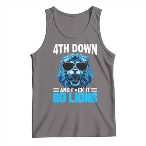 4th Down F*ck It LF Tank Top Funny Bold Game Day TS10 Deep Heather Print Your Wear
