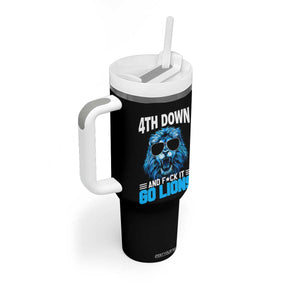 4th Down F*ck It LF Tumbler With Handle Funny Bold Game Day TS10 Print Your Wear