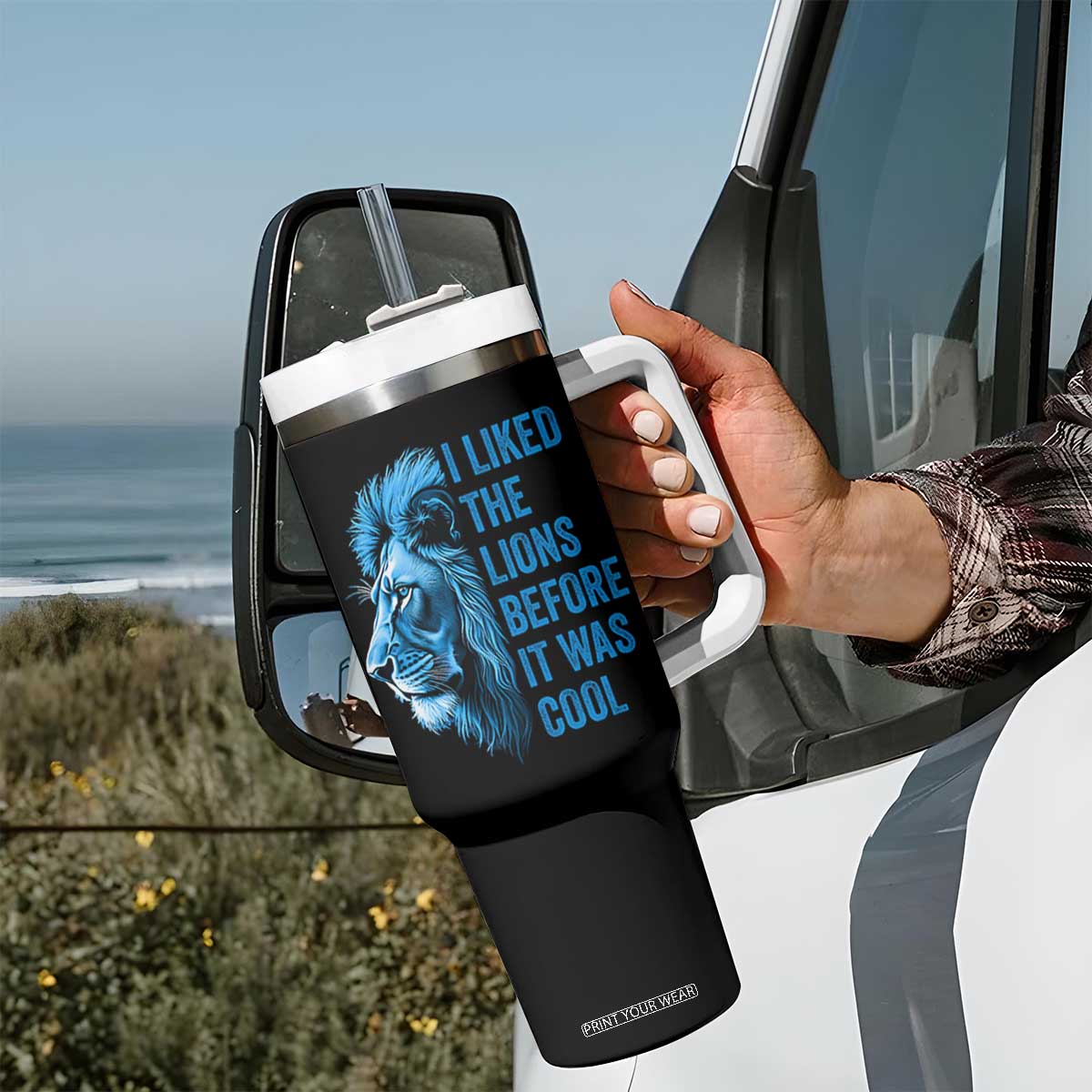 I Liked The LF Before It Was Cool Tumbler With Handle Vintage Rap Tee TS10 Print Your Wear