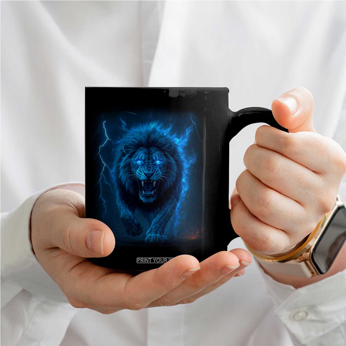 Vintage Classic Blue LF Bootleg Graphic Coffee Mug TS10 Print Your Wear