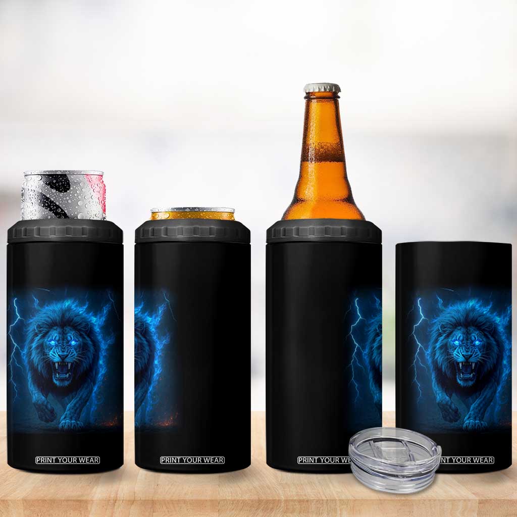 Vintage Classic Blue LF Bootleg Graphic 4 in 1 Can Cooler Tumbler TS10 Print Your Wear