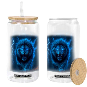 Vintage Classic Blue LF Bootleg Graphic Glass Can TS10 Print Your Wear