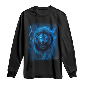 Vintage Classic Blue LF Bootleg Graphic Long Sleeve Shirt TS10 Black Print Your Wear