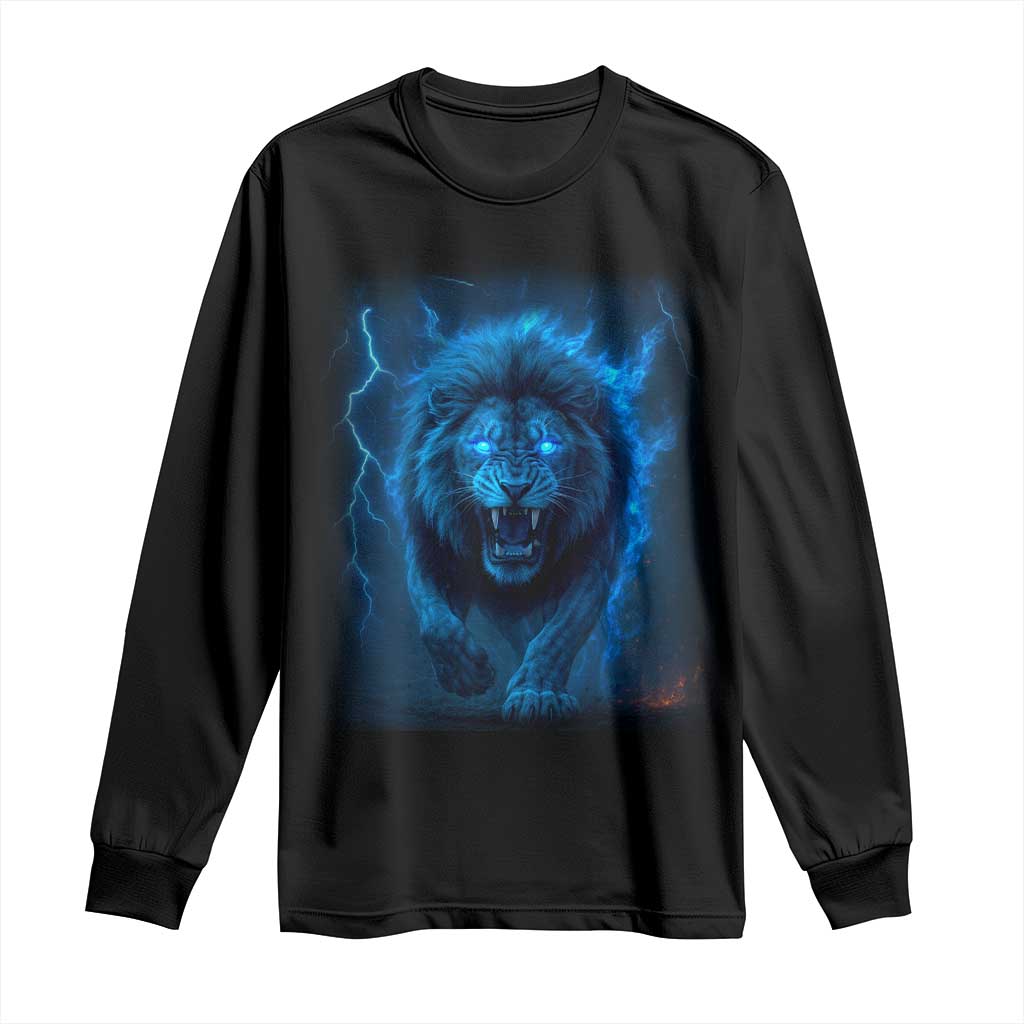 Vintage Classic Blue LF Bootleg Graphic Long Sleeve Shirt TS10 Black Print Your Wear