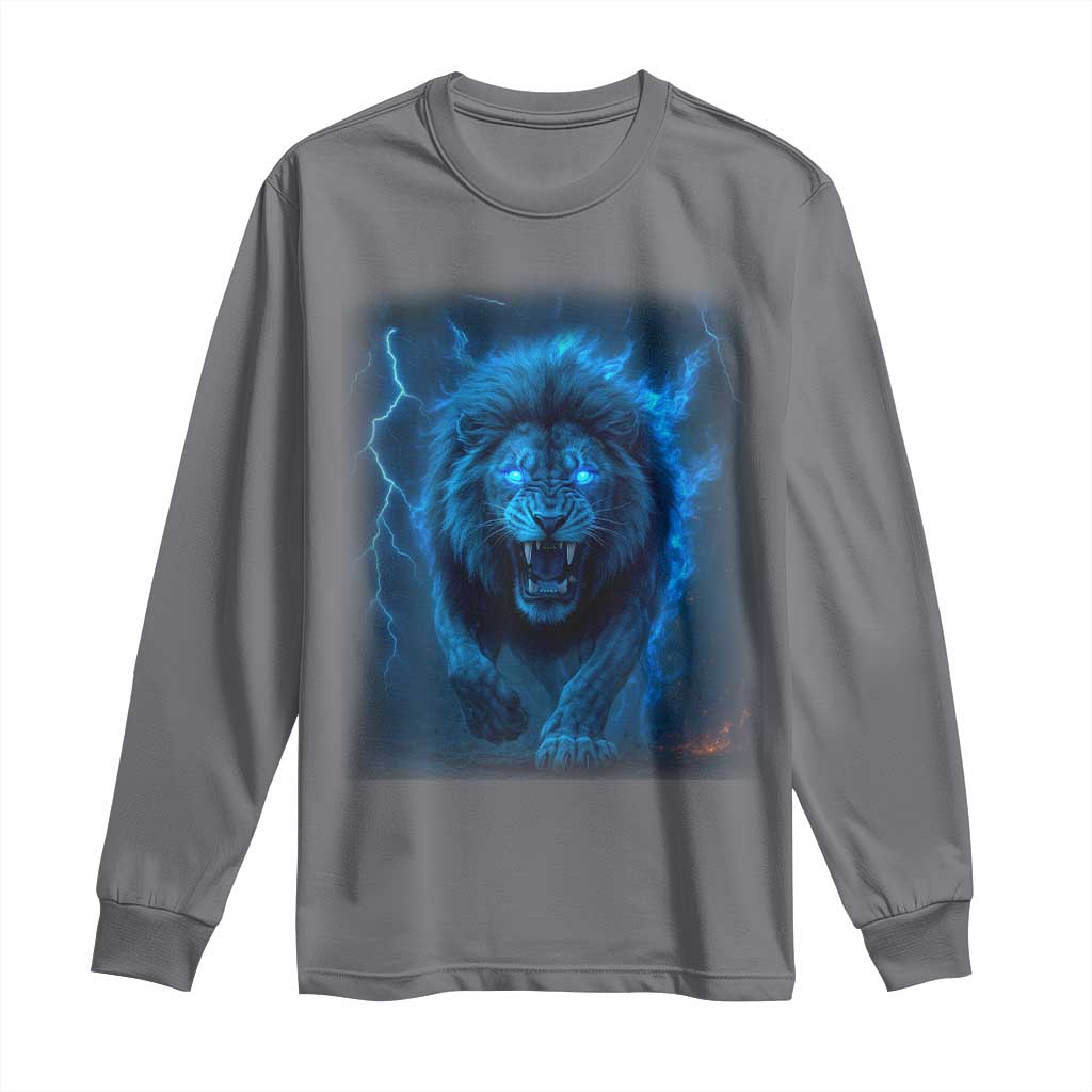 Vintage Classic Blue LF Bootleg Graphic Long Sleeve Shirt TS10 Charcoal Print Your Wear
