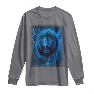 Vintage Classic Blue LF Bootleg Graphic Long Sleeve Shirt TS10 Charcoal Print Your Wear