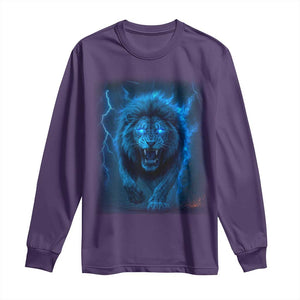 Vintage Classic Blue LF Bootleg Graphic Long Sleeve Shirt TS10 Purple Print Your Wear