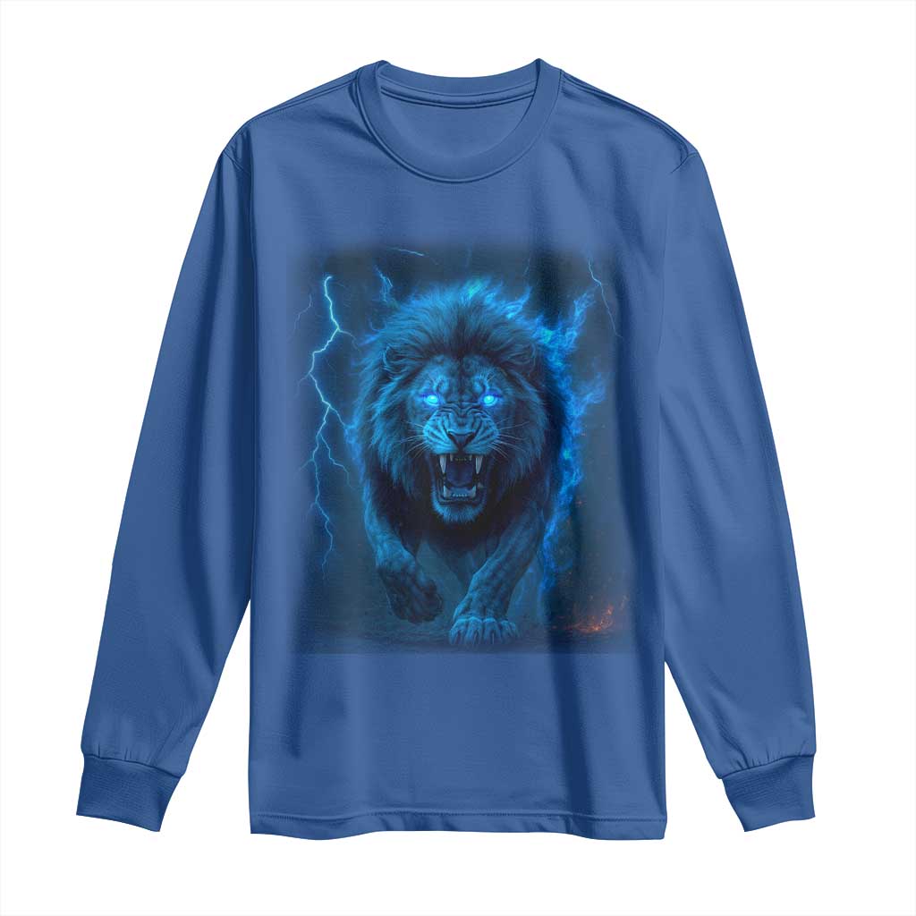 Vintage Classic Blue LF Bootleg Graphic Long Sleeve Shirt TS10 Royal Blue Print Your Wear