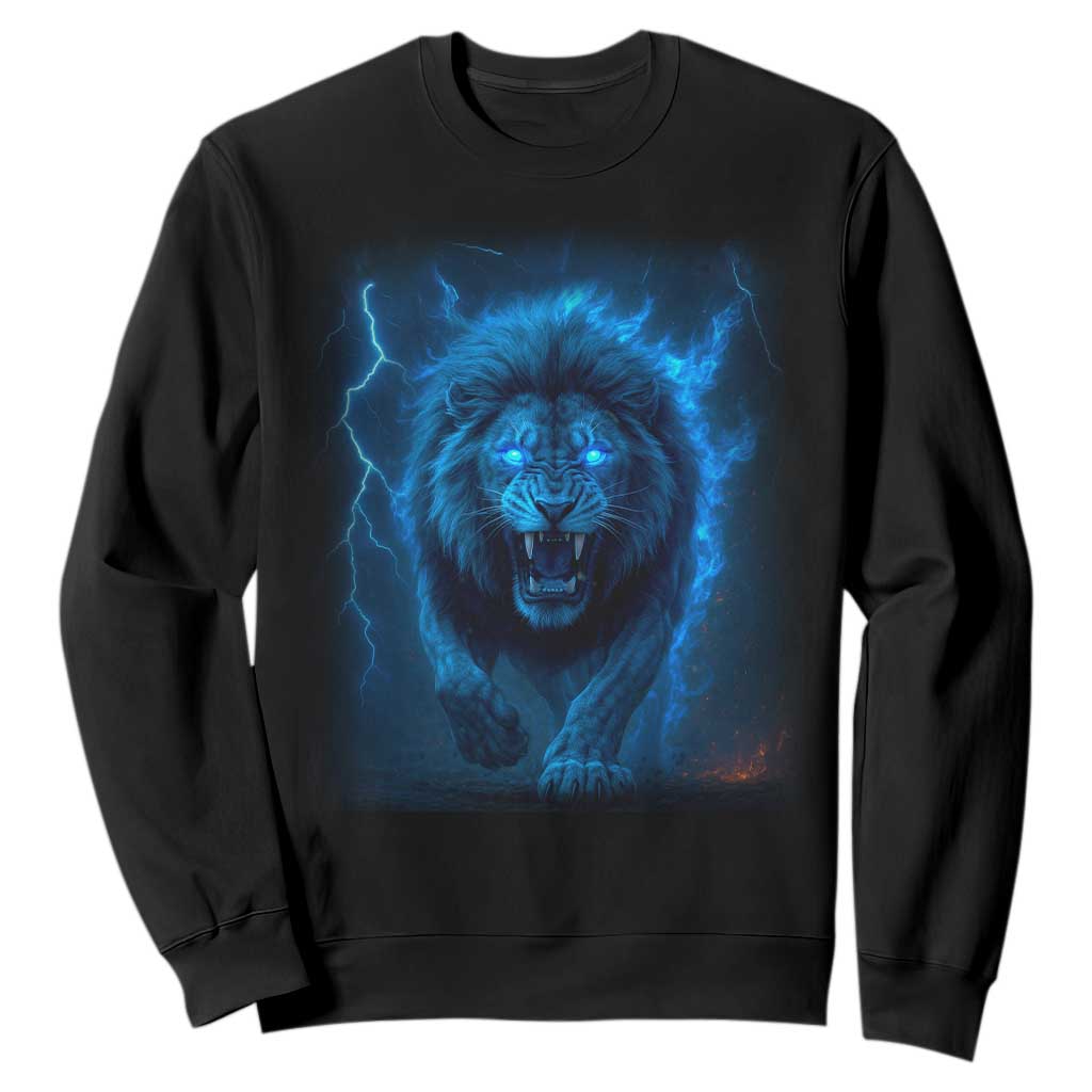 Vintage Classic Blue LF Bootleg Graphic Sweatshirt TS10 Black Print Your Wear