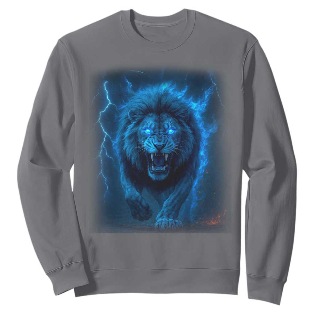 Vintage Classic Blue LF Bootleg Graphic Sweatshirt TS10 Charcoal Print Your Wear