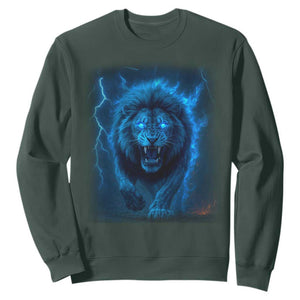 Vintage Classic Blue LF Bootleg Graphic Sweatshirt TS10 Dark Forest Green Print Your Wear