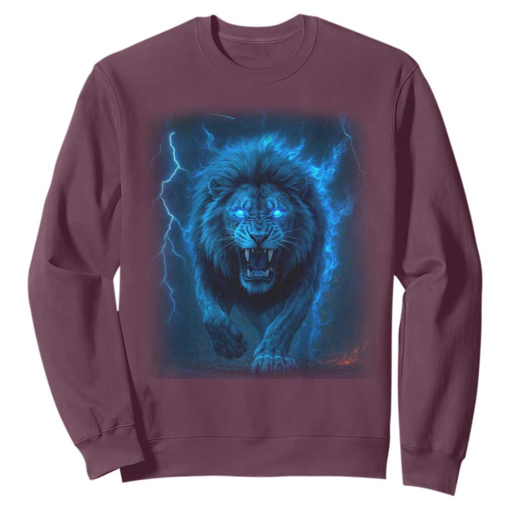 Vintage Classic Blue LF Bootleg Graphic Sweatshirt TS10 Maroon Print Your Wear