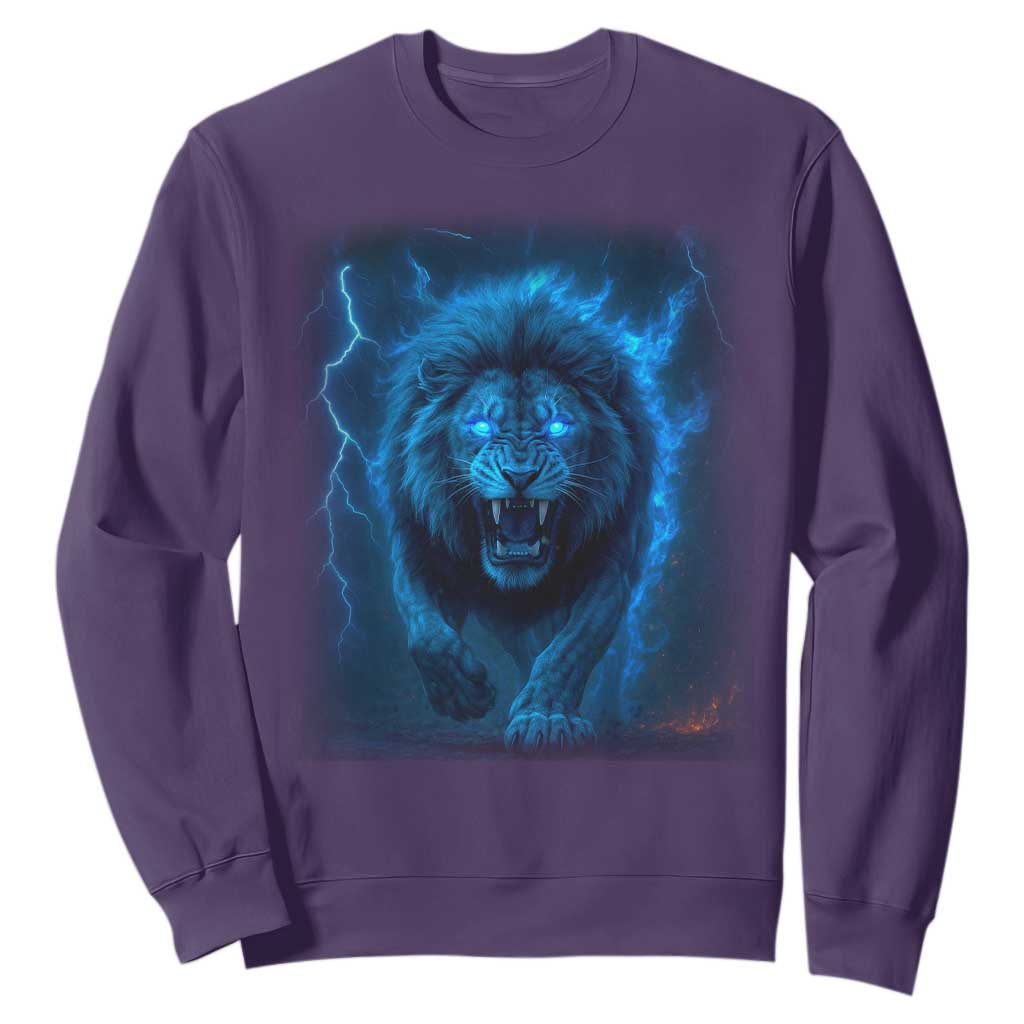 Vintage Classic Blue LF Bootleg Graphic Sweatshirt TS10 Purple Print Your Wear