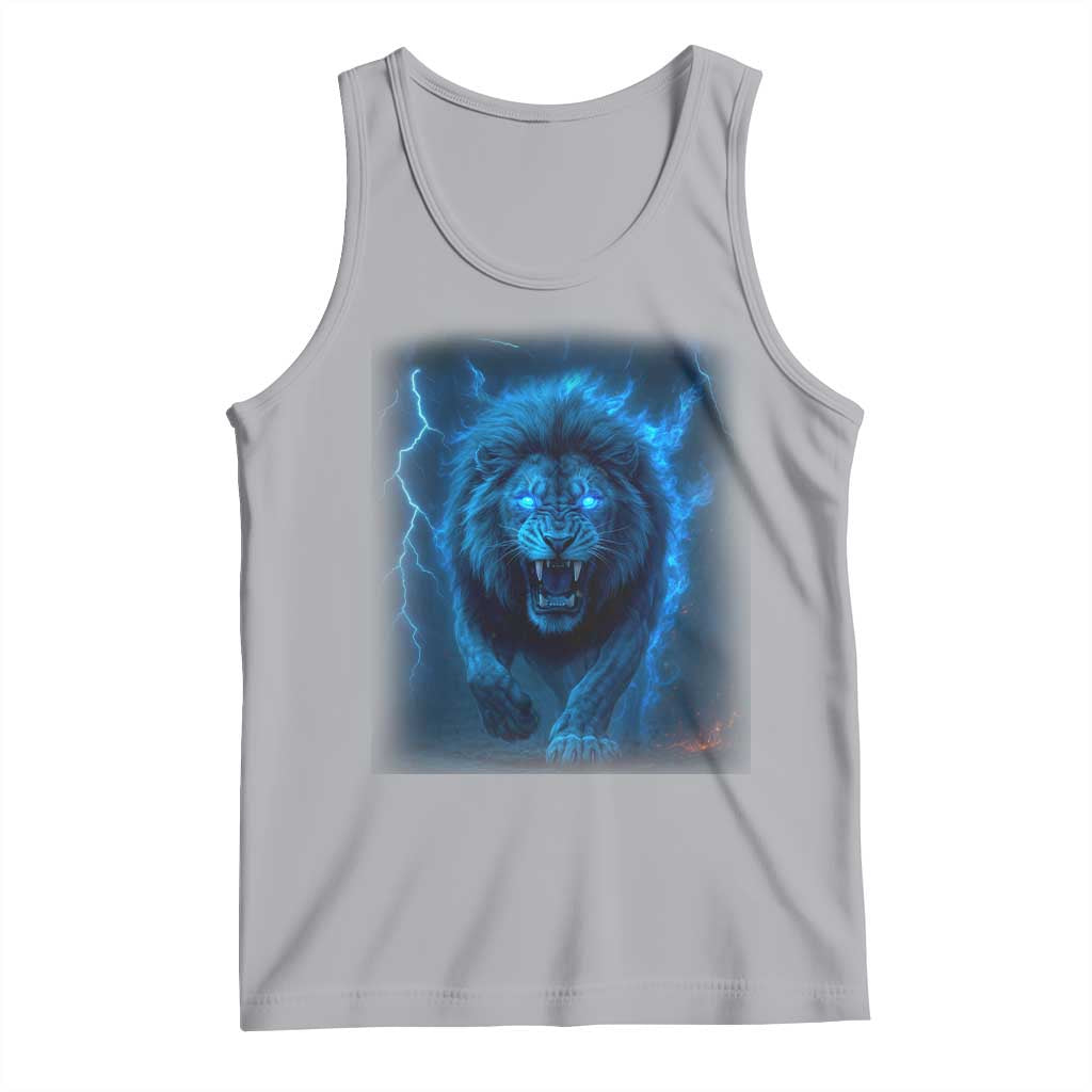 Vintage Classic Blue LF Bootleg Graphic Tank Top TS10 Athletic Heather Print Your Wear