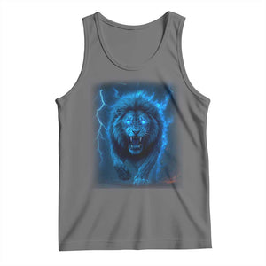 Vintage Classic Blue LF Bootleg Graphic Tank Top TS10 Black Heather Print Your Wear