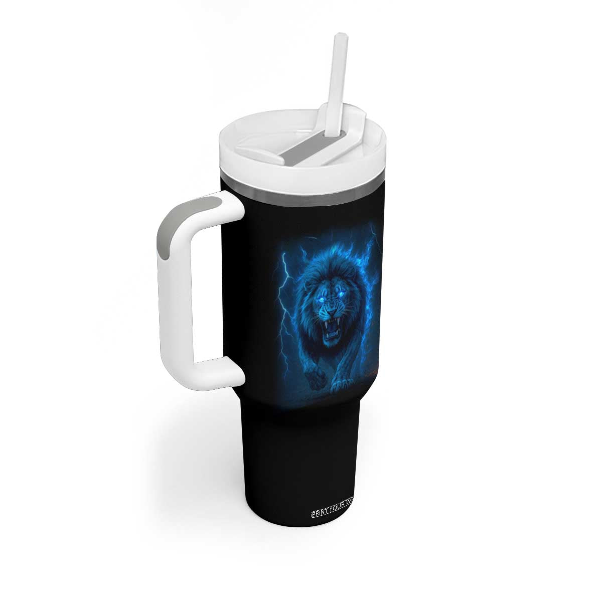 Vintage Classic Blue LF Bootleg Graphic Tumbler With Handle TS10 Print Your Wear